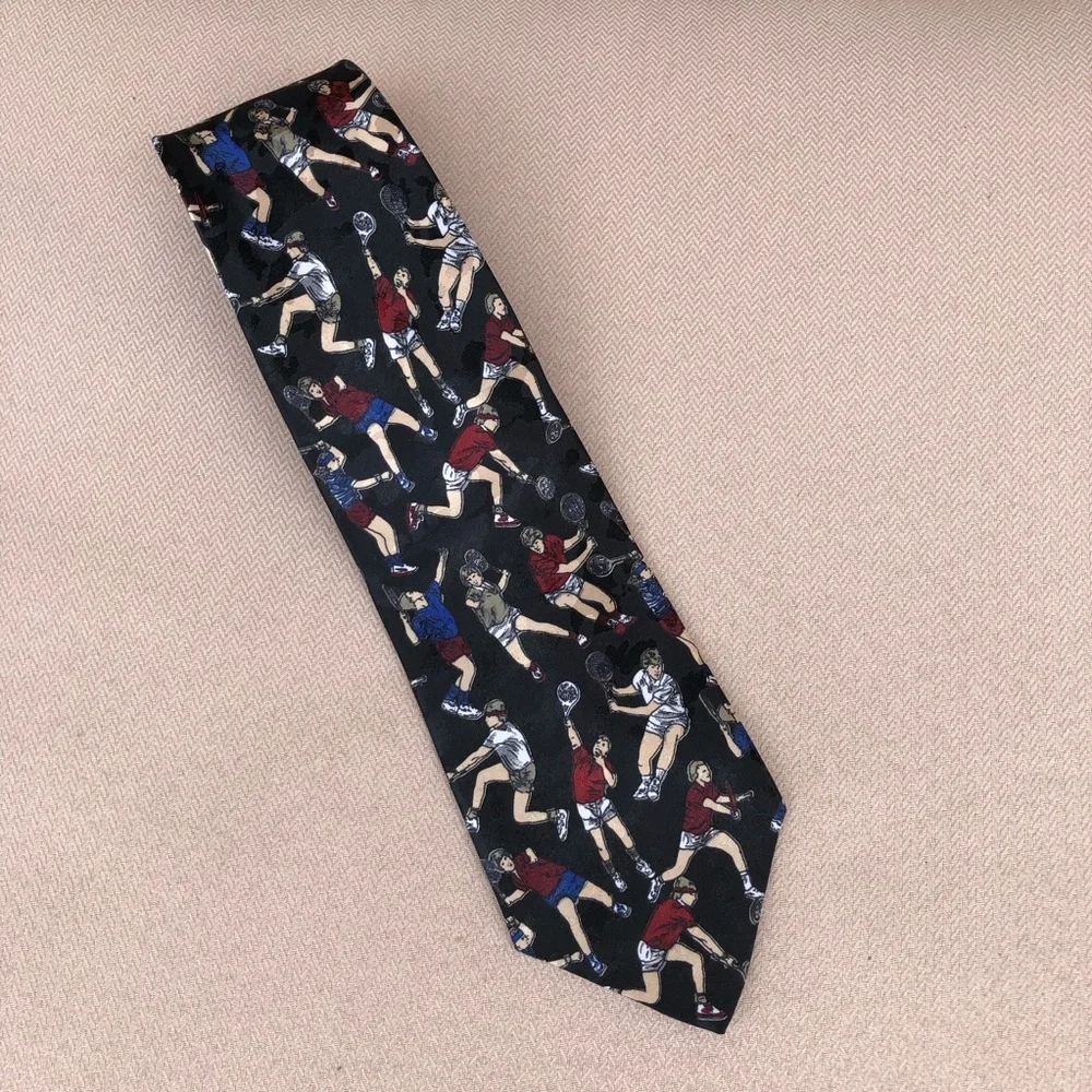 Concerto Vintage Made in USA Mens  Black Tie‎ Tennis Players